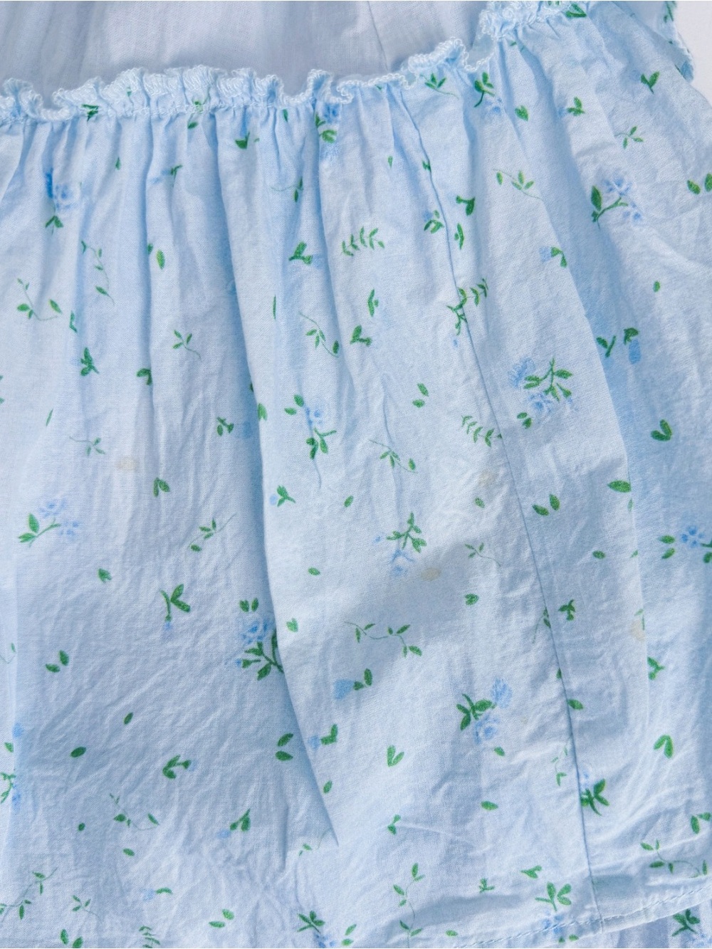 Amy Jane London Blue Floral Tiered Maxi Dress Puff Sleeve Cottagecore Small - Picture 11 of 12